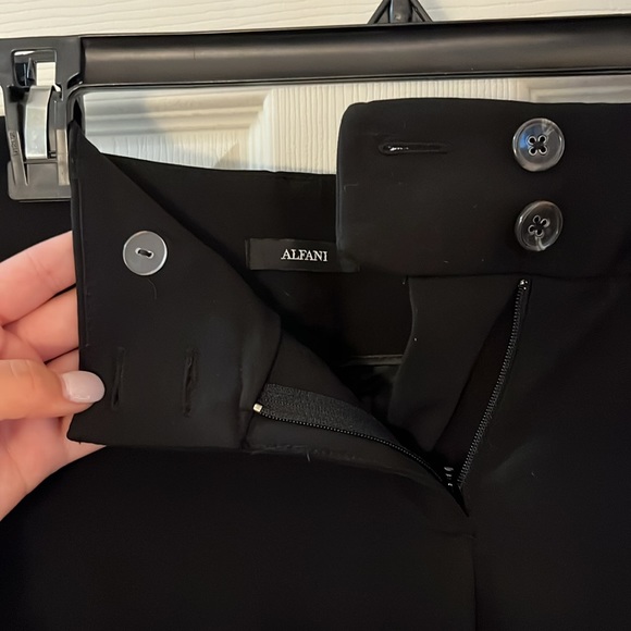 ALFANI Black trouser pants (curvy fit) - Size 4 - Picture 3 of 8